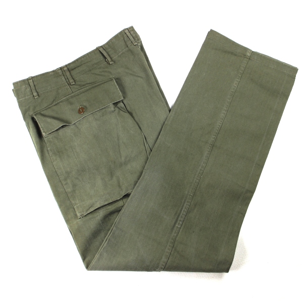 Scarce US Army 1st pattern HBT fatigue trousers