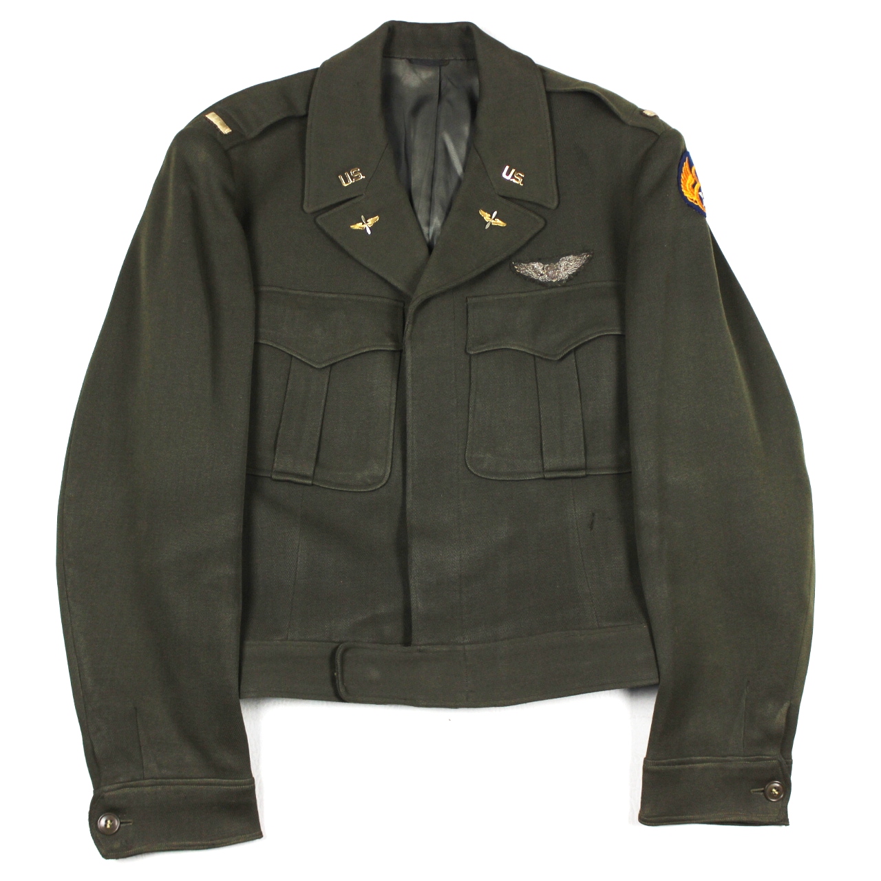 USAAF officer's Ike jacket - 8th AF/ bullion wings