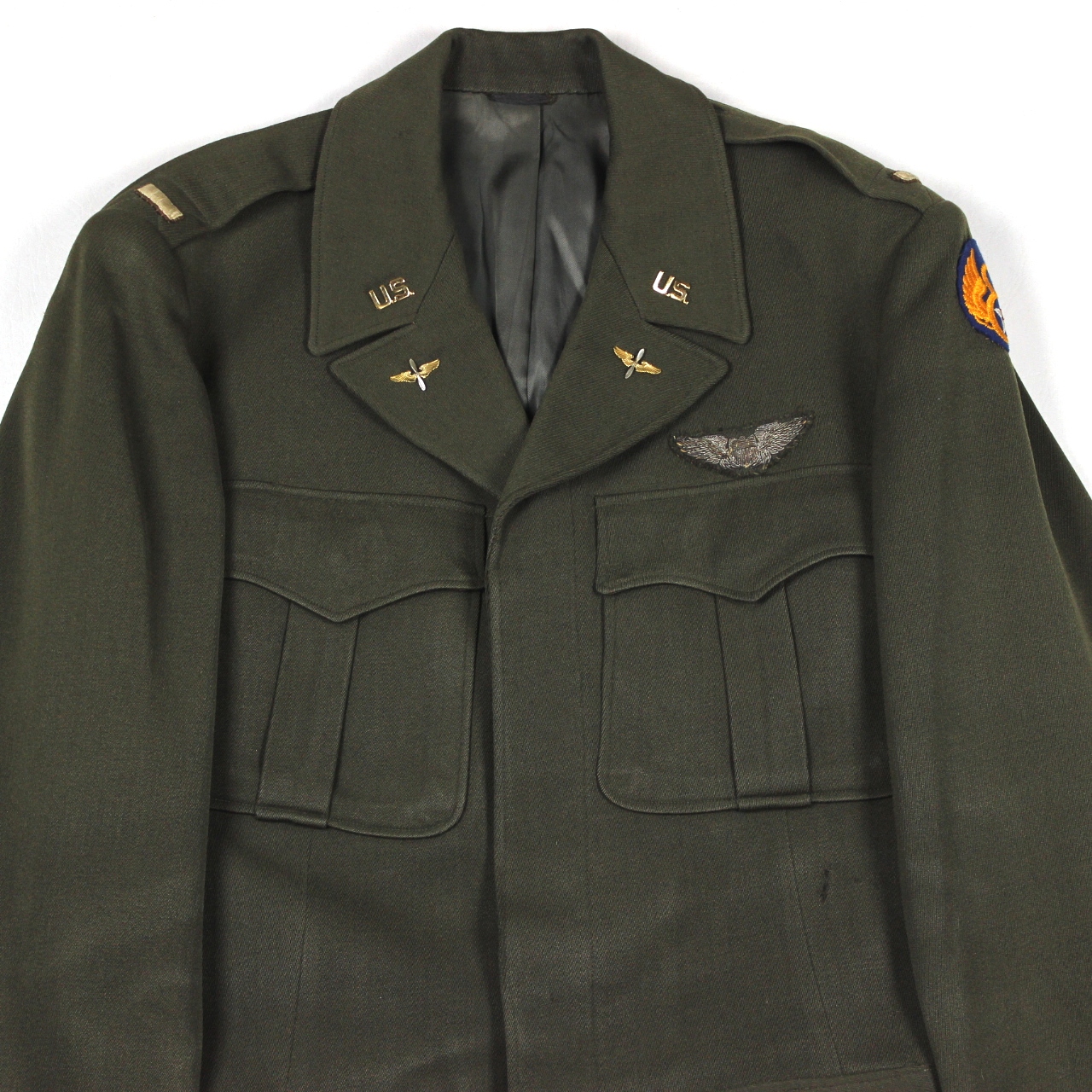 USAAF officer's Ike jacket - 8th AF/ bullion wings