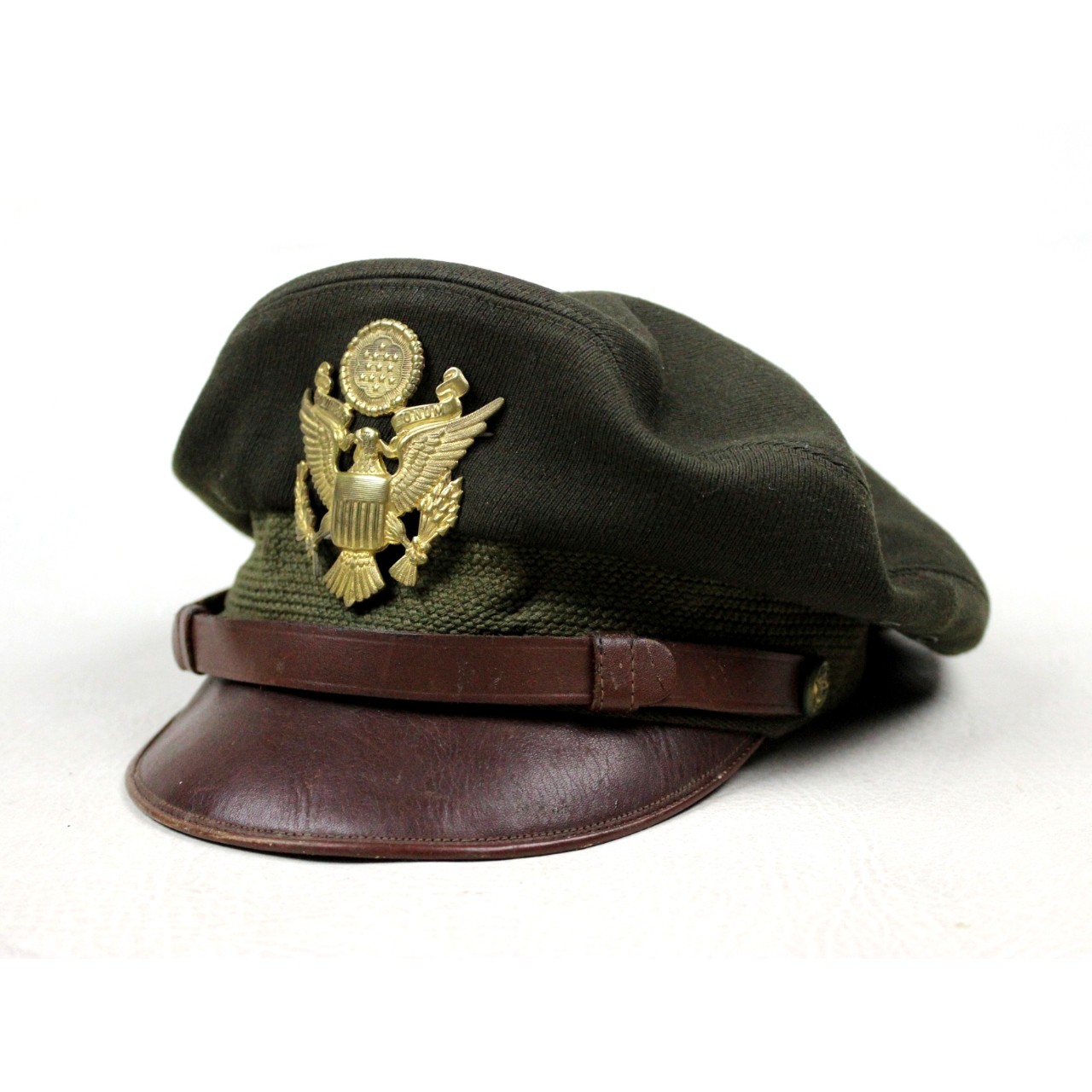 USAAF officers OD crusher cap - Bancroft Flighter