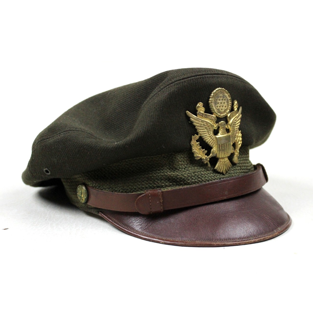 USAAF officers OD crusher cap - Bancroft Flighter