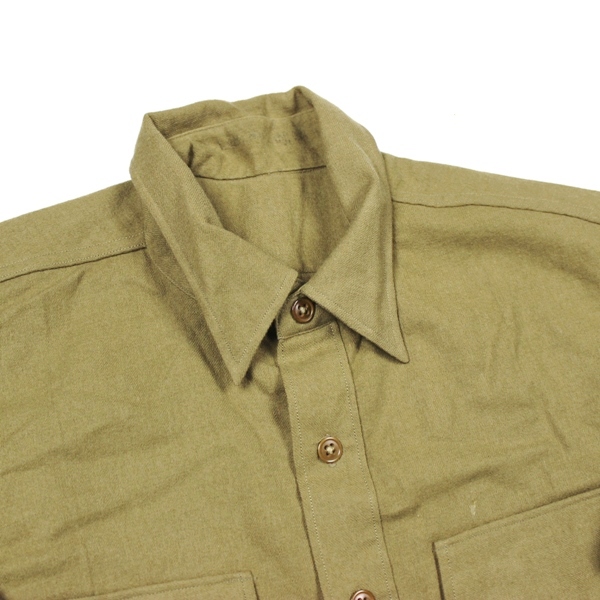 USMC brown wool service shirt