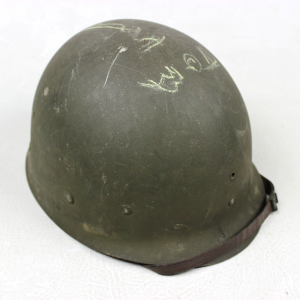 Salty front seam, fixed bales M1 helmet w/ liner