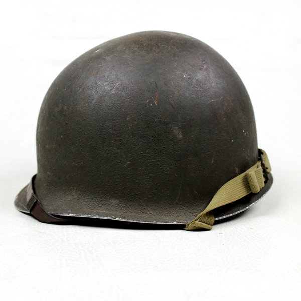 Salty front seam, fixed bales M1 helmet w/ liner