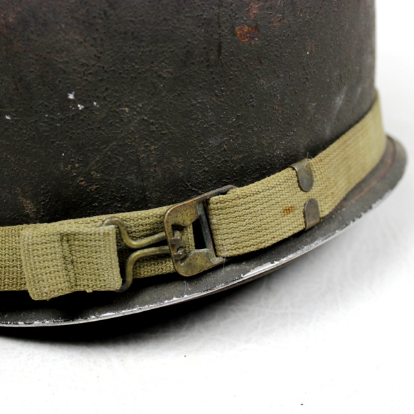 Salty front seam, fixed bales M1 helmet w/ liner