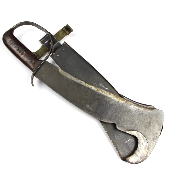 Woodman's pal survival machete w/ metal scabbard
