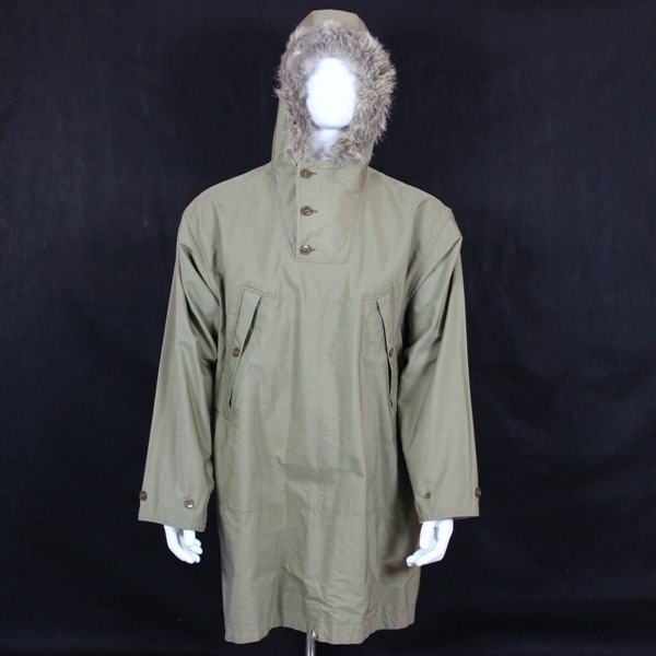 10th Mountain Division M1941 snow camouflage reversible parka w/ fur trimmed hood