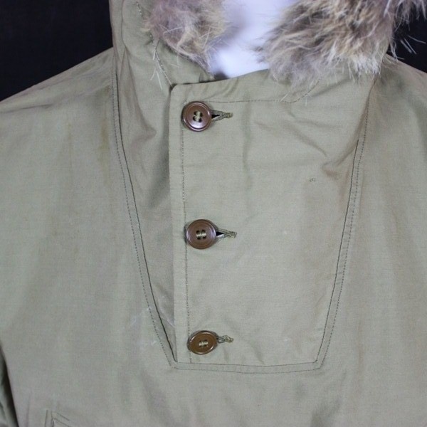 10th Mountain Division M1941 snow camouflage reversible parka w/ fur trimmed hood