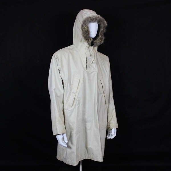 10th Mountain Division M1941 snow camouflage reversible parka w/ fur trimmed hood
