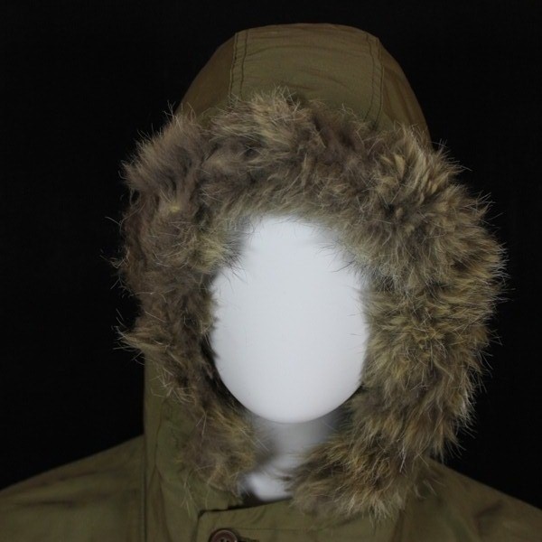 10th Mountain Division M1941 snow camouflage reversible parka w/ fur trimmed hood