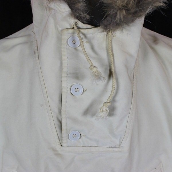 10th Mountain Division M1941 snow camouflage reversible parka w/ fur trimmed hood