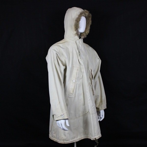10th Mountain Division M1941 snow camouflage reversible parka w/ fur trimmed hood