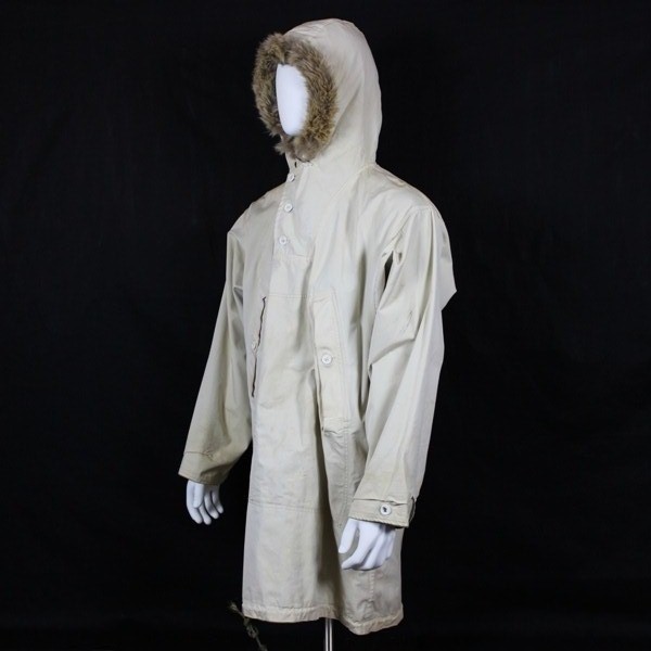 10th Mountain Division M1941 snow camouflage reversible parka w/ fur trimmed hood