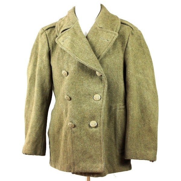 44th Collectors Avenue - M1939 EMs OD wool overcoat shortened by a tailor