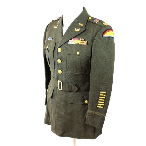 116th Eng. Bn (41st ID) officer grouping: Class-A & Ike Jacket