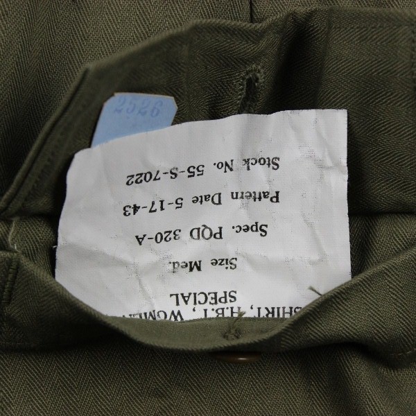 44th Collectors Avenue - Women Army Corps (WAC) HBT fatigue shirt